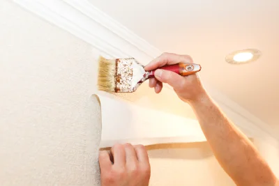 Pose de papier peint à Laval-le-Prieuré — revêtements muraux et toiles de verre